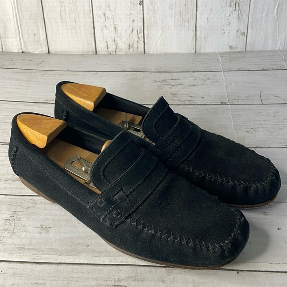 YSL Black Suede Loafers main image 13